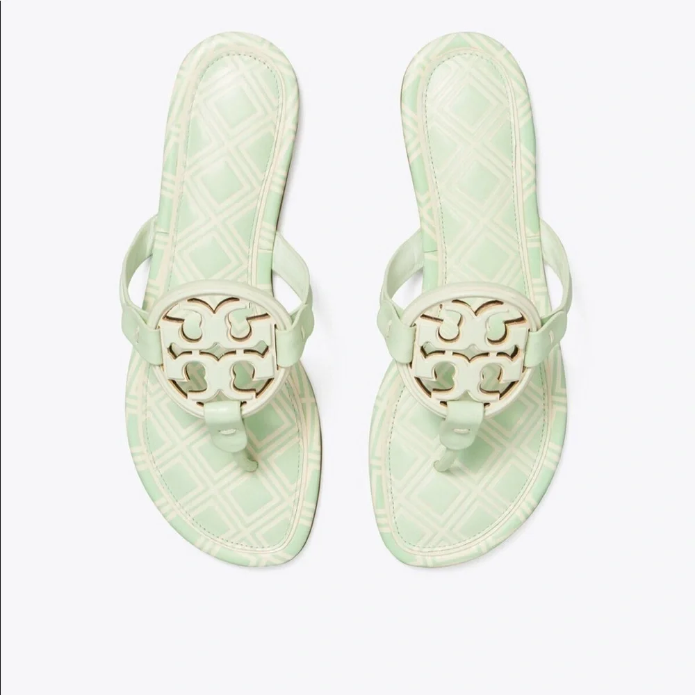 NIB Tory Burch Metal Miller Sandals Size: 6.5